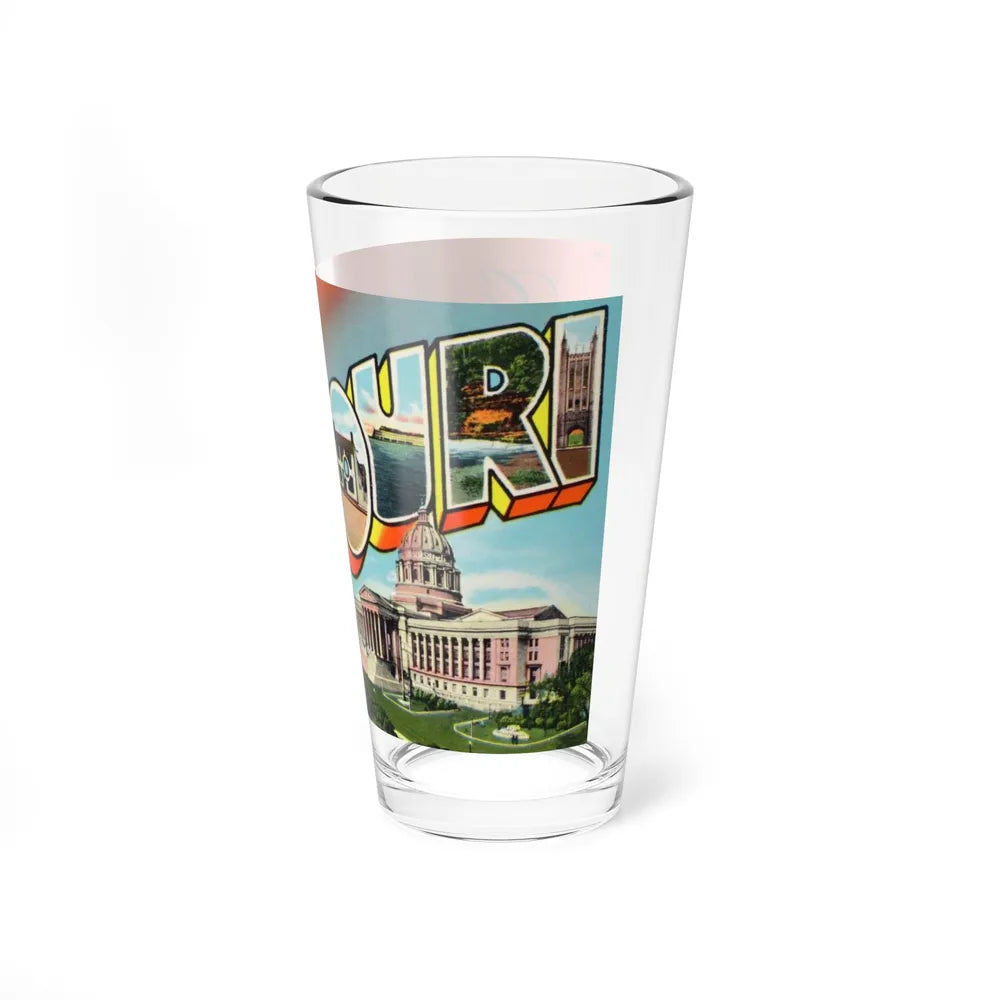 Greetings from Missouri (Greeting Postcards) Pint Glass 16oz-Go Mug Yourself