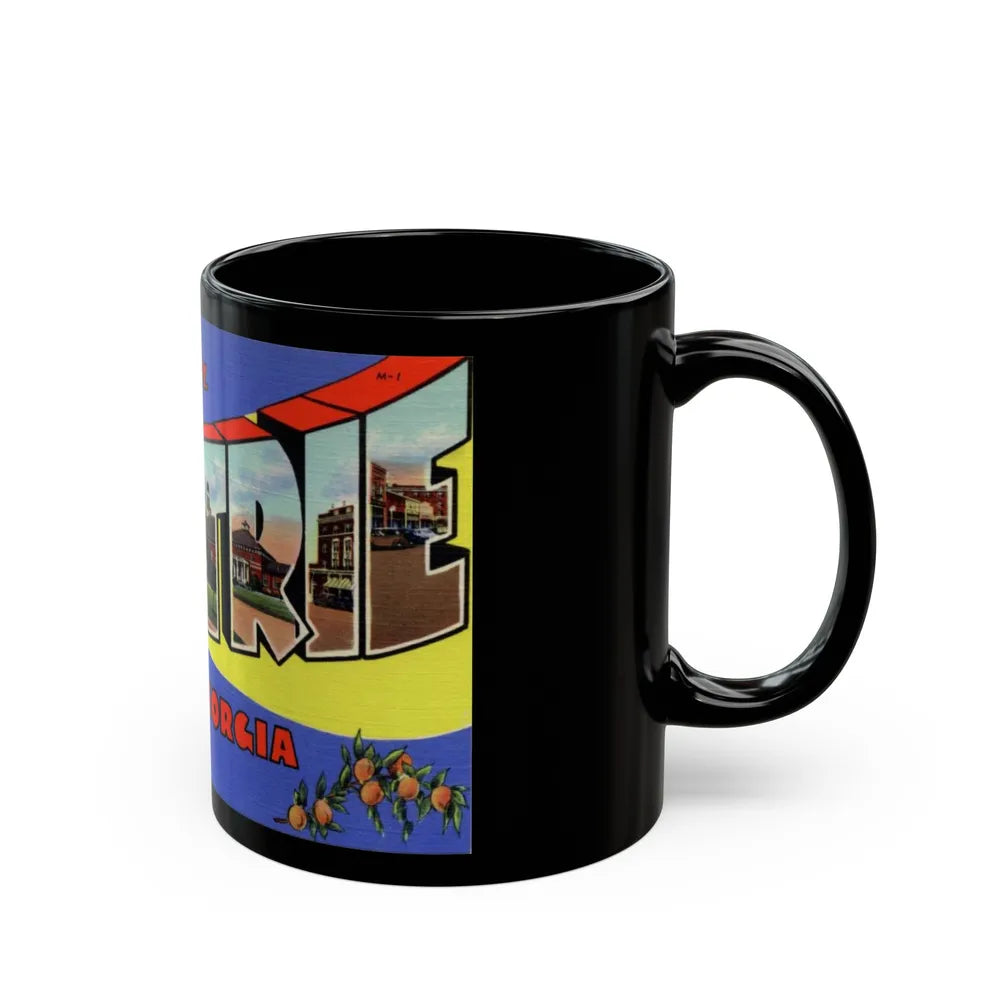 Greetings from Moultrie Georgia (Greeting Postcards) Black Coffee Mug-Go Mug Yourself