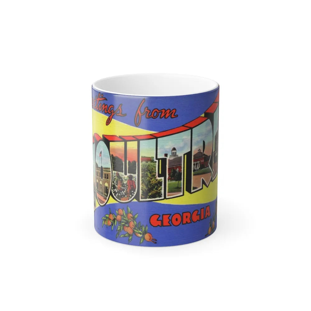 Greetings from Moultrie Georgia (Greeting Postcards) Color Changing Mug 11oz-11oz-Go Mug Yourself