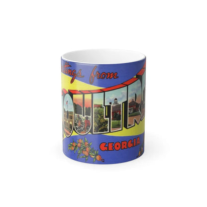 Greetings from Moultrie Georgia (Greeting Postcards) Color Changing Mug 11oz-11oz-Go Mug Yourself