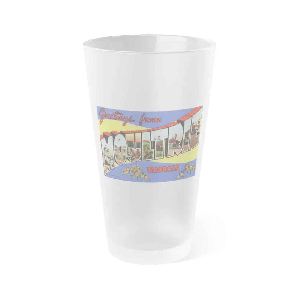 Greetings from Moultrie Georgia (Greeting Postcards) Frosted Pint Glass 16oz-16oz-Frosted-Go Mug Yourself