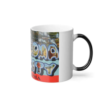 Greetings from Oklahoma City Oklahoma (Greeting Postcards) Color Changing Mug 11oz - Go Mug Yourself