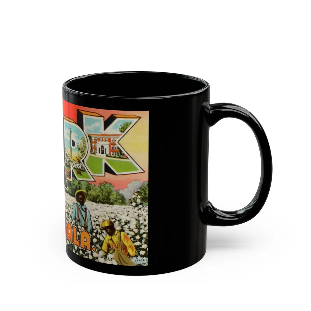 Greetings from Ozark Ala (Greeting Postcards) Black Coffee Mug-Go Mug Yourself