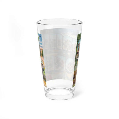 Greetings from Petrified Forest Ariz (Greeting Postcards) Pint Glass 16oz-Go Mug Yourself