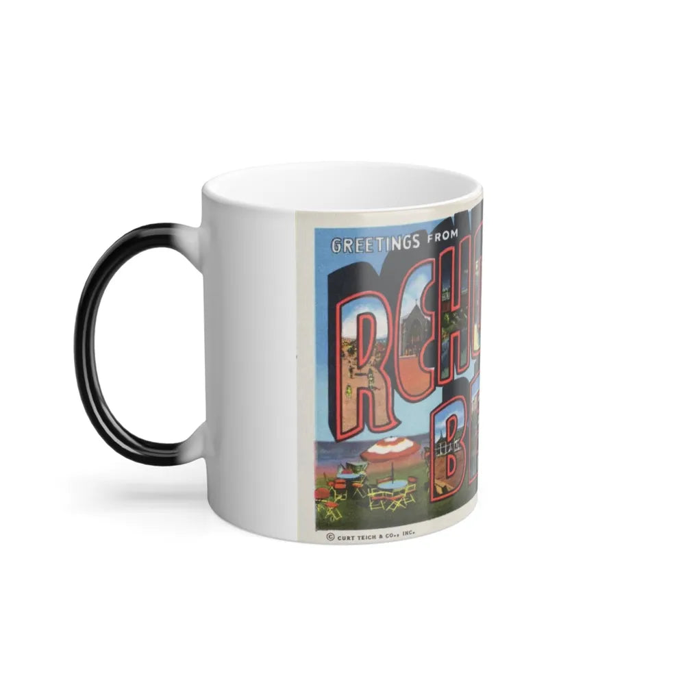 Greetings from Rehoboth Beach (Greeting Postcards) Color Changing Mug 11oz-Go Mug Yourself