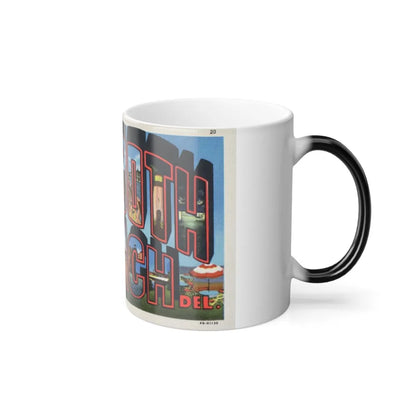 Greetings from Rehoboth Beach (Greeting Postcards) Color Changing Mug 11oz-Go Mug Yourself