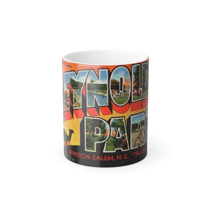 Greetings from Reynolds Park Winston Salem NC The Camel City (Greeting Postcards) Color Changing Mug 11oz Default Title - Go Mug Yourself