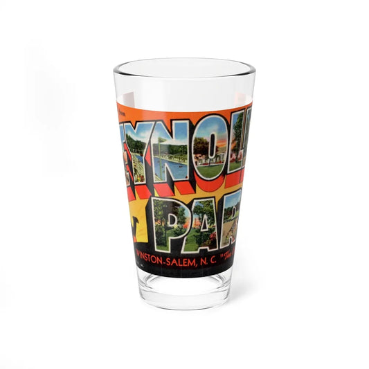 Greetings from Reynolds Park Winston Salem NC The Camel City (Greeting Postcards) Pint Glass 16oz-16oz-Go Mug Yourself