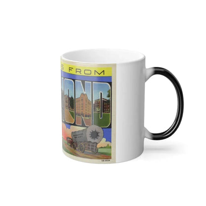 Greetings from Richmond Indiana (Greeting Postcards) Color Changing Mug 11oz - Go Mug Yourself