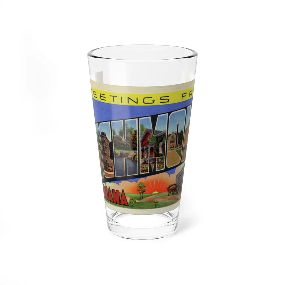 Greetings from Richmond Indiana (Greeting Postcards) Pint Glass 16oz-16oz-Go Mug Yourself