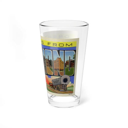 Greetings from Richmond Indiana (Greeting Postcards) Pint Glass 16oz-Go Mug Yourself