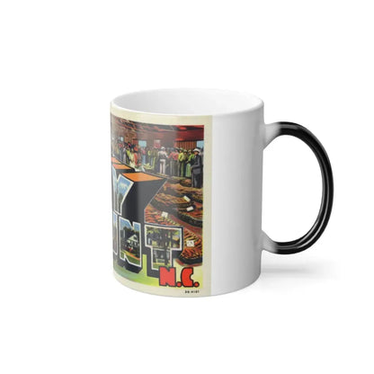 Greetings from Rocky Mount NC (Greeting Postcards) Color Changing Mug 11oz - Go Mug Yourself