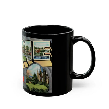 Greetings from Rome Ga (Greeting Postcards) Black Coffee Mug - Go Mug Yourself