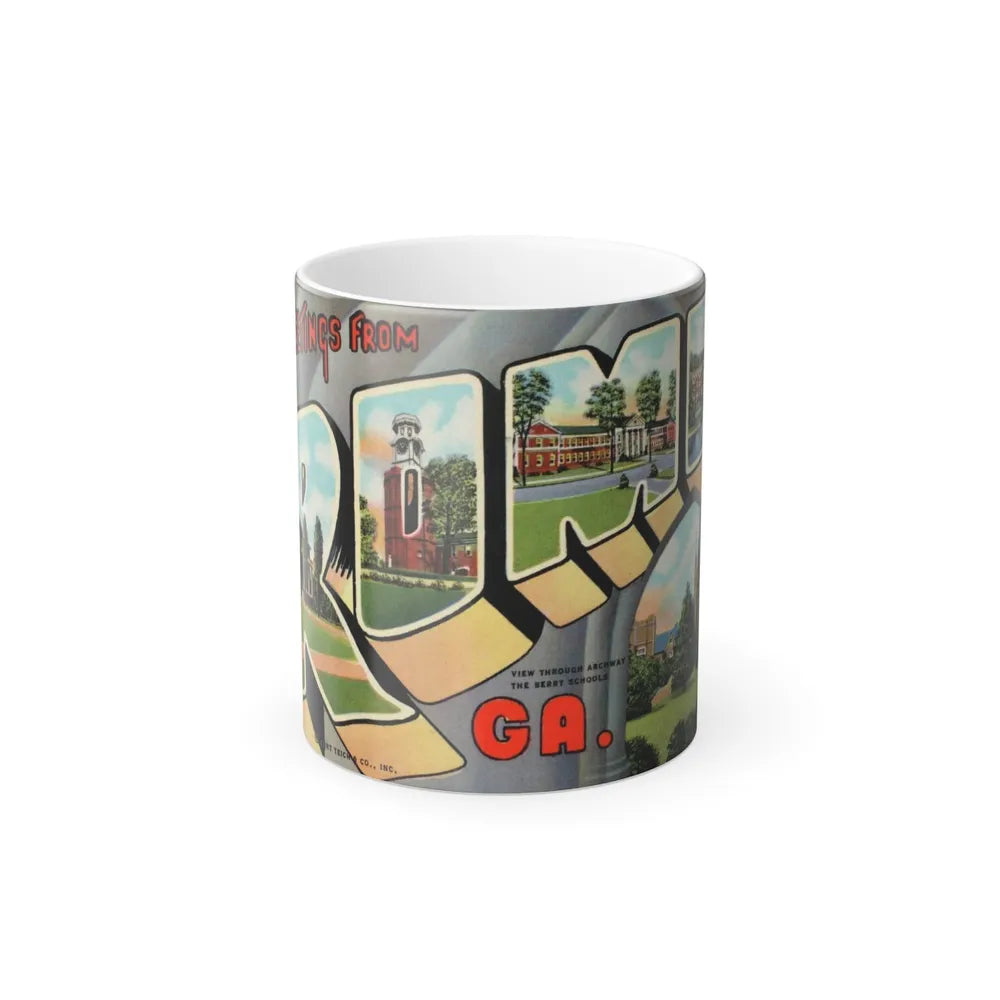 Greetings from Rome Ga (Greeting Postcards) Color Changing Mug 11oz-11oz-Go Mug Yourself