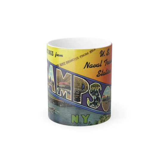 Greetings from Sampson NY (Greeting Postcards) Color Changing Mug 11oz Default Title 11oz - Go Mug Yourself