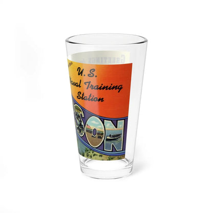 Greetings from Sampson NY (Greeting Postcards) Pint Glass 16oz-Go Mug Yourself