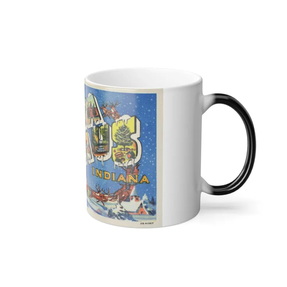 Greetings from Santa Claus Indiana (Greeting Postcards) Color Changing Mug 11oz-Go Mug Yourself