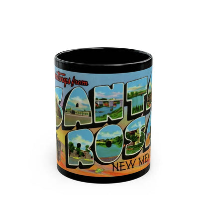 Greetings from Santa Rosa New Mexico (Greeting Postcards) Black Coffee Mug-11oz-Go Mug Yourself