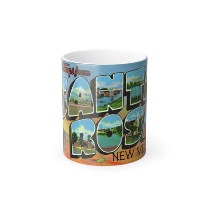 Greetings from Santa Rosa New Mexico (Greeting Postcards) Color Changing Mug 11oz-11oz-Go Mug Yourself