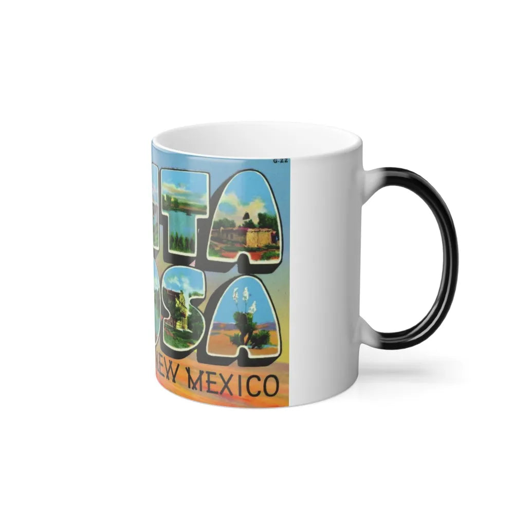 Greetings from Santa Rosa New Mexico (Greeting Postcards) Color Changing Mug 11oz-Go Mug Yourself