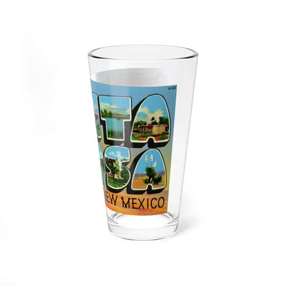 Greetings from Santa Rosa New Mexico (Greeting Postcards) Pint Glass 16oz-Go Mug Yourself