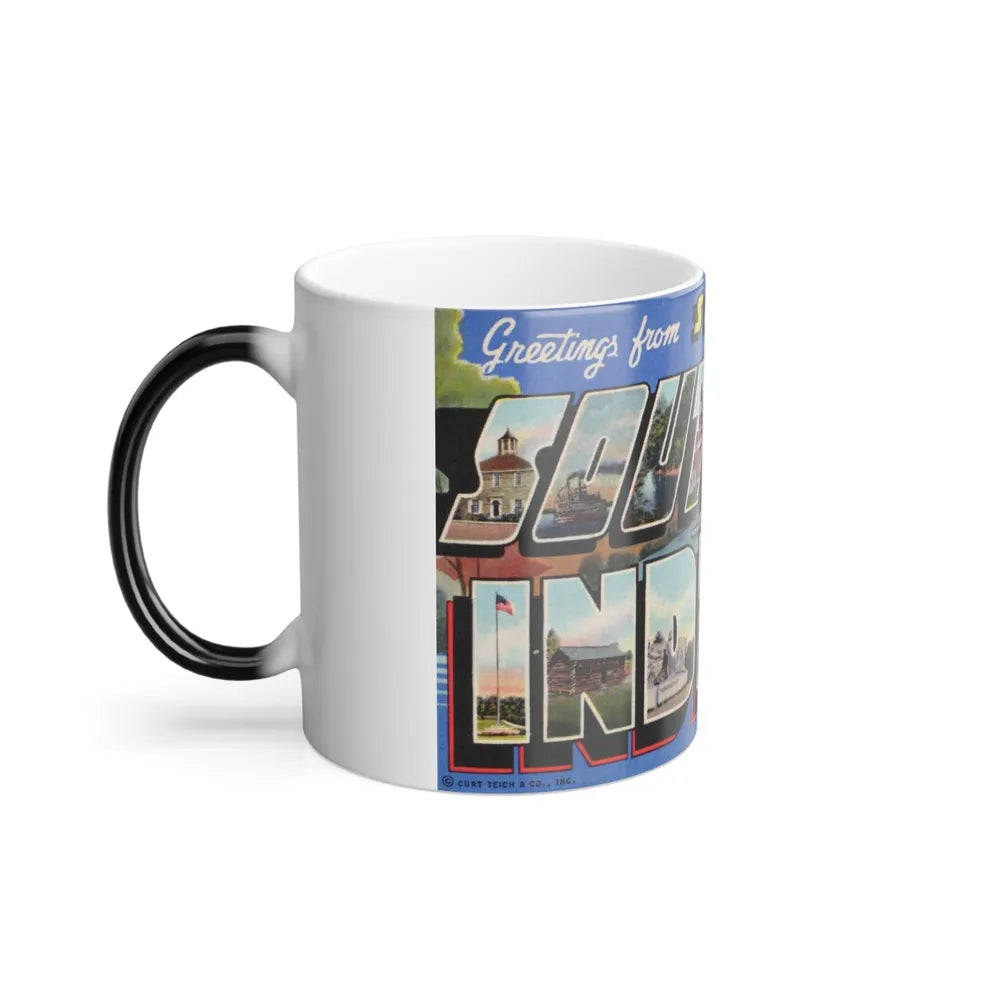 Greetings from scenic Southern Indiana (Greeting Postcards) Color Changing Mug 11oz-Go Mug Yourself