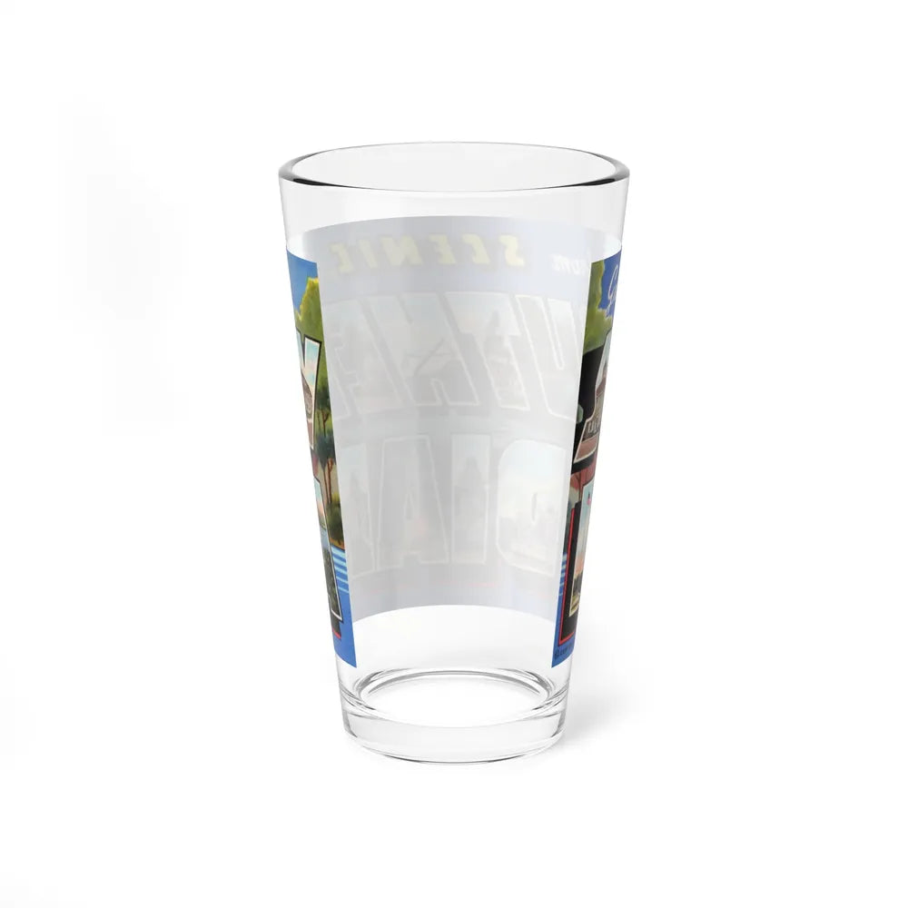 Greetings from scenic Southern Indiana (Greeting Postcards) Pint Glass 16oz-Go Mug Yourself