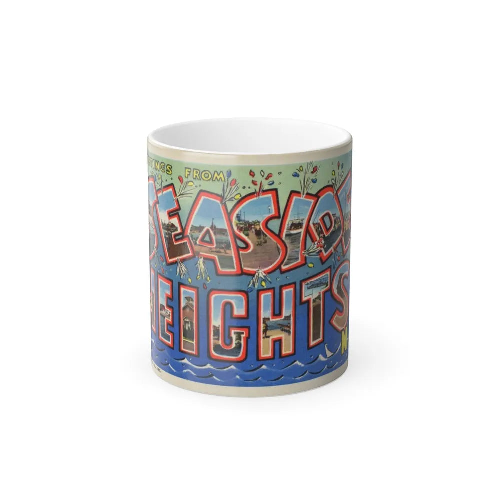 Greetings from Seaside Heights N J (Greeting Postcards) Color Changing Mug 11oz-11oz-Go Mug Yourself