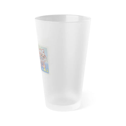 Greetings from Seaside Heights N J (Greeting Postcards) Frosted Pint Glass 16oz-Go Mug Yourself