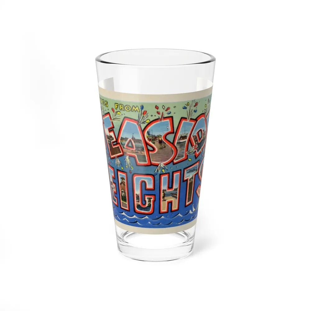 Greetings from Seaside Heights N J (Greeting Postcards) Pint Glass 16oz-16oz-Go Mug Yourself