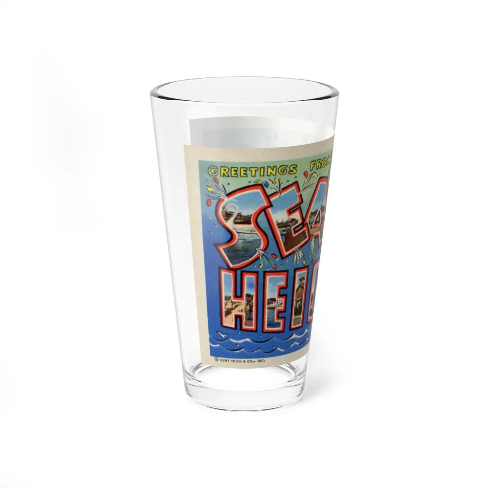 Greetings from Seaside Heights N J (Greeting Postcards) Pint Glass 16oz-Go Mug Yourself