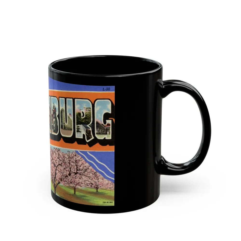 Greetings from Spartanburg SC (Greeting Postcards) Black Coffee Mug-Go Mug Yourself