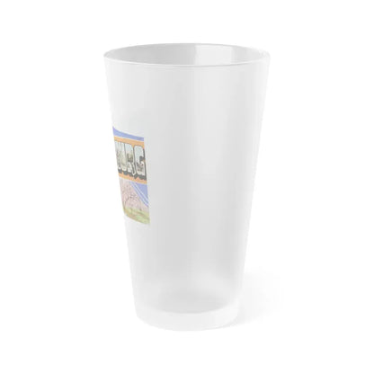 Greetings from Spartanburg SC (Greeting Postcards) Frosted Pint Glass 16oz - Go Mug Yourself