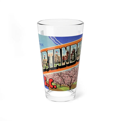 Greetings from Spartanburg SC (Greeting Postcards) Pint Glass 16oz-16oz-Go Mug Yourself