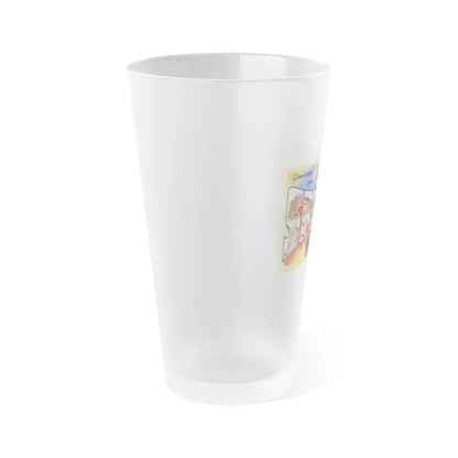 Greetings from Spokane Washington (Greeting Postcards) Frosted Pint Glass 16oz - Go Mug Yourself