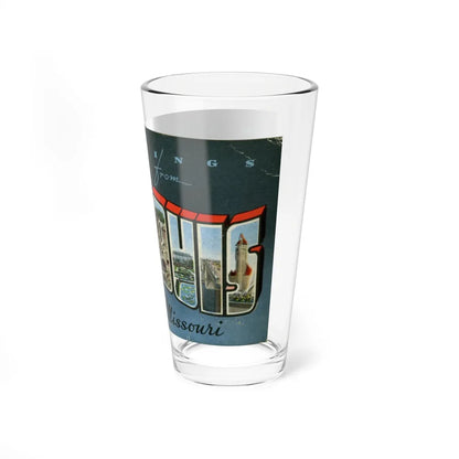 Greetings from St Louis Missouri (Greeting Postcards) Pint Glass 16oz-Go Mug Yourself