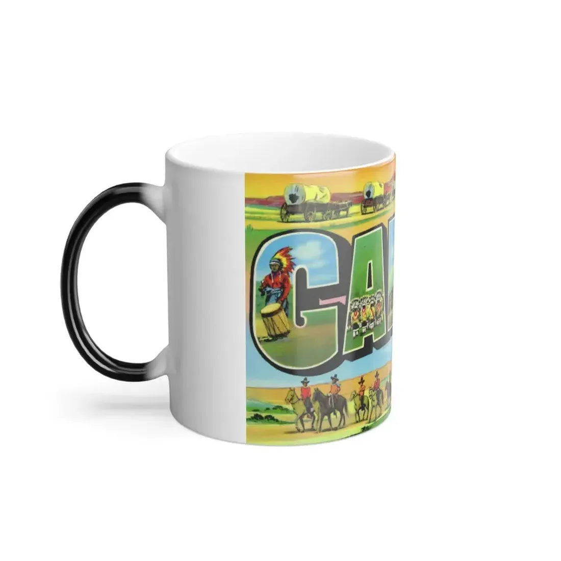 Greetings from the Indian capital Gallup New Mexico (Greeting Postcards) Color Changing Mug 11oz - Go Mug Yourself