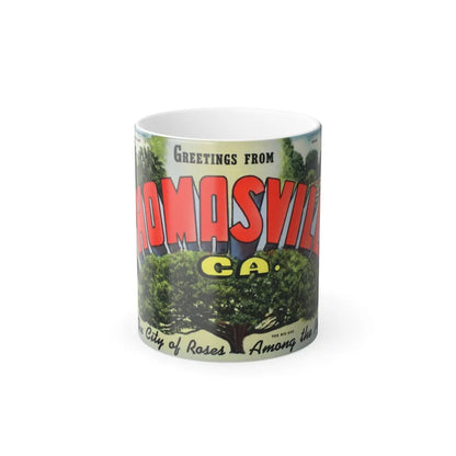 Greetings from Thomasville Ga (Greeting Postcards) Color Changing Mug 11oz-11oz-Go Mug Yourself