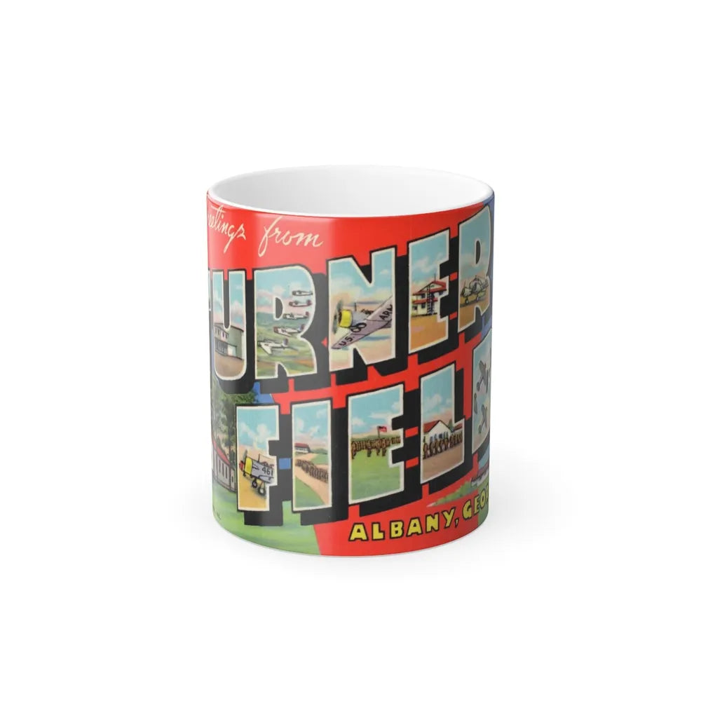 Greetings from Turner Field Albany Georgia (Greeting Postcards) Color Changing Mug 11oz-11oz-Go Mug Yourself