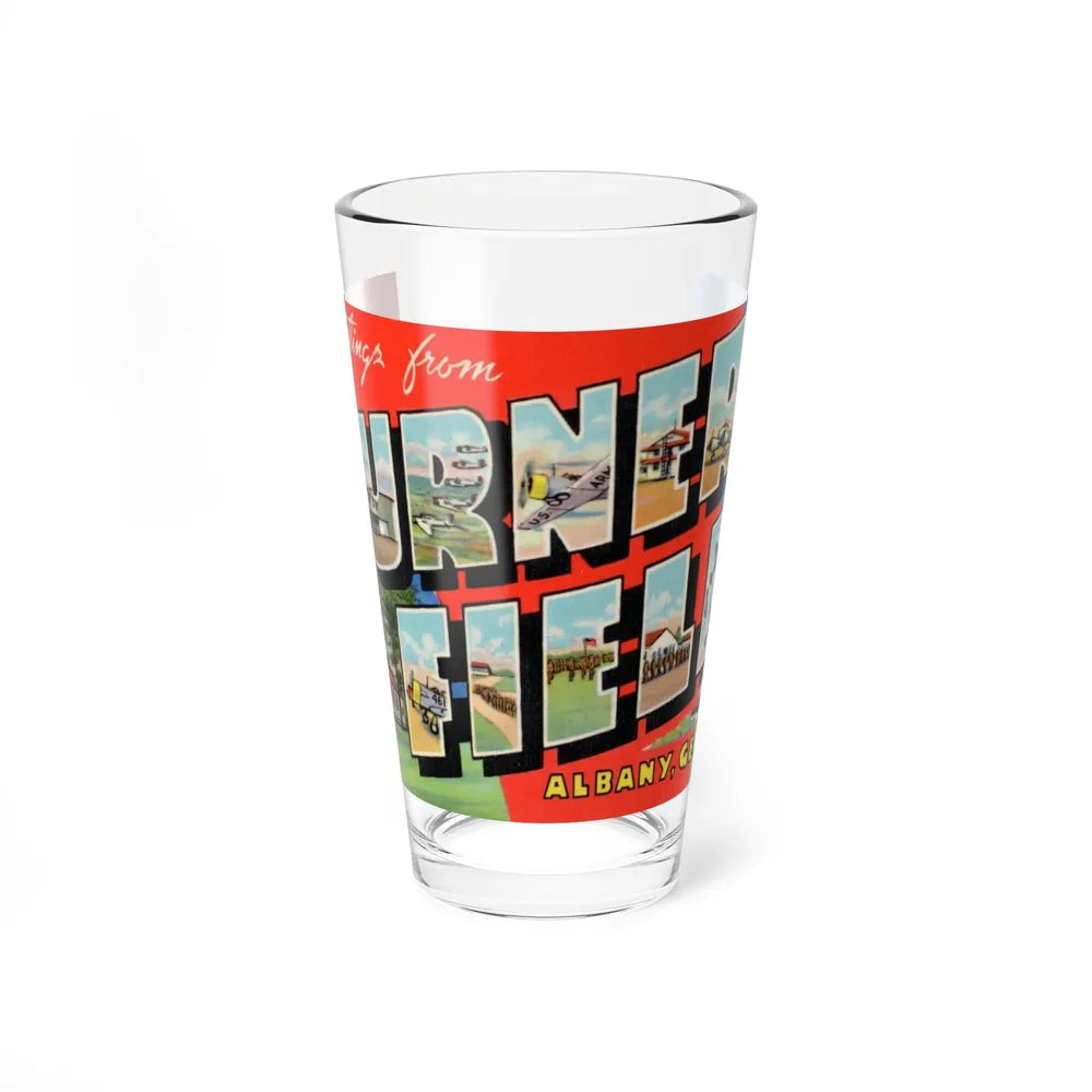 Greetings from Turner Field Albany Georgia (Greeting Postcards) Pint Glass 16oz-16oz-Go Mug Yourself