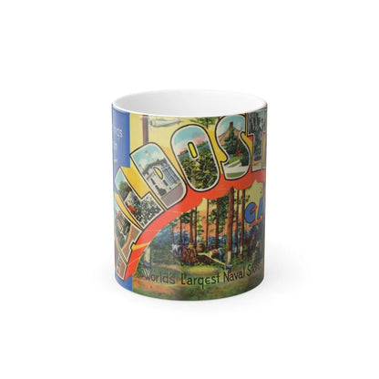 Greetings from Valdosta Ga (Greeting Postcards) Color Changing Mug 11oz-11oz-Go Mug Yourself