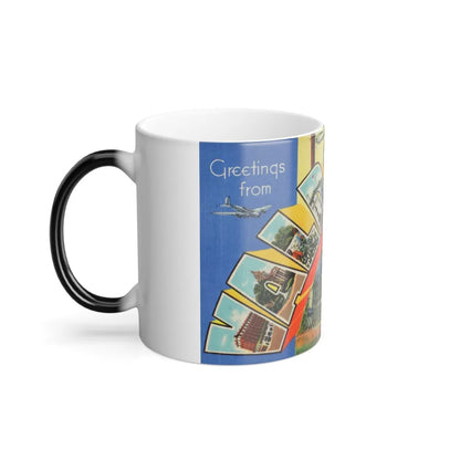 Greetings from Valdosta Ga (Greeting Postcards) Color Changing Mug 11oz-Go Mug Yourself