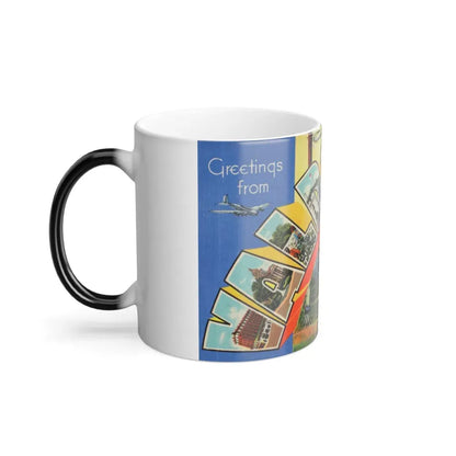 Greetings from Valdosta Ga (Greeting Postcards) Color Changing Mug 11oz - Go Mug Yourself
