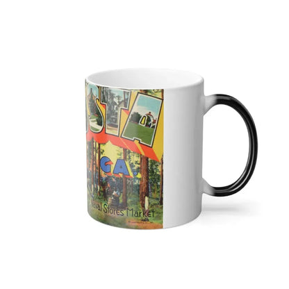 Greetings from Valdosta Ga (Greeting Postcards) Color Changing Mug 11oz - Go Mug Yourself