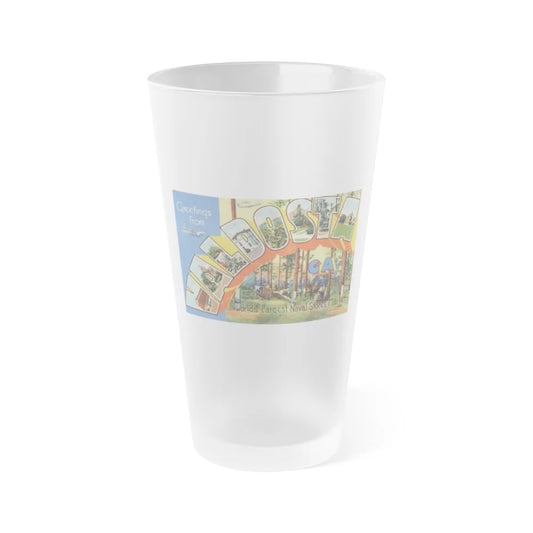 Greetings from Valdosta Ga (Greeting Postcards) Frosted Pint Glass 16oz-Go Mug Yourself