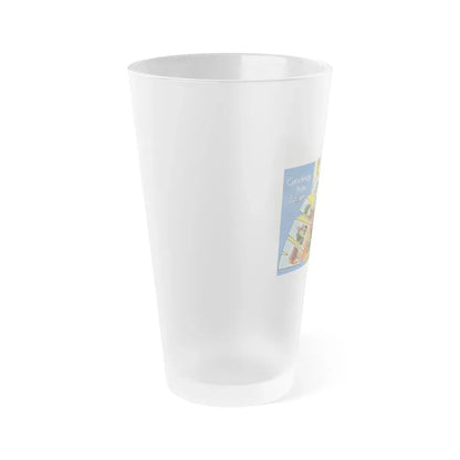 Greetings from Valdosta Ga (Greeting Postcards) Frosted Pint Glass 16oz - Go Mug Yourself
