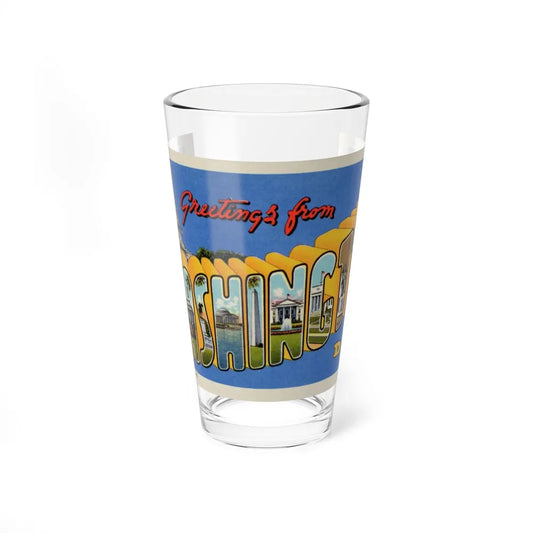 Greetings from Washington DC (Greeting Postcards) Pint Glass 16oz-16oz-Go Mug Yourself