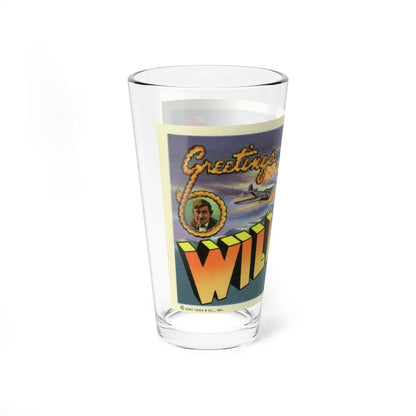 Greetings from Will Rogers Field Oklahoma (Greeting Postcards) Pint Glass 16oz-Go Mug Yourself