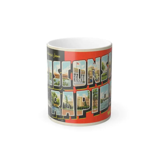 Greetings from Wisconsin Rapids Wis (Greeting Postcards) Color Changing Mug 11oz Default Title 11oz - Go Mug Yourself