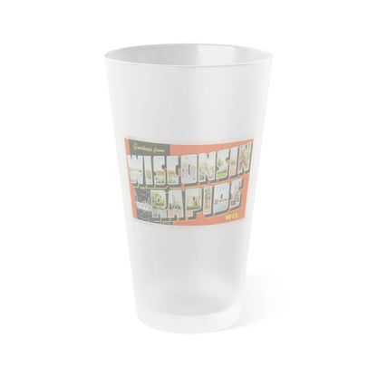 Greetings from Wisconsin Rapids Wis (Greeting Postcards) Frosted Pint Glass 16oz-16oz-Frosted-Go Mug Yourself